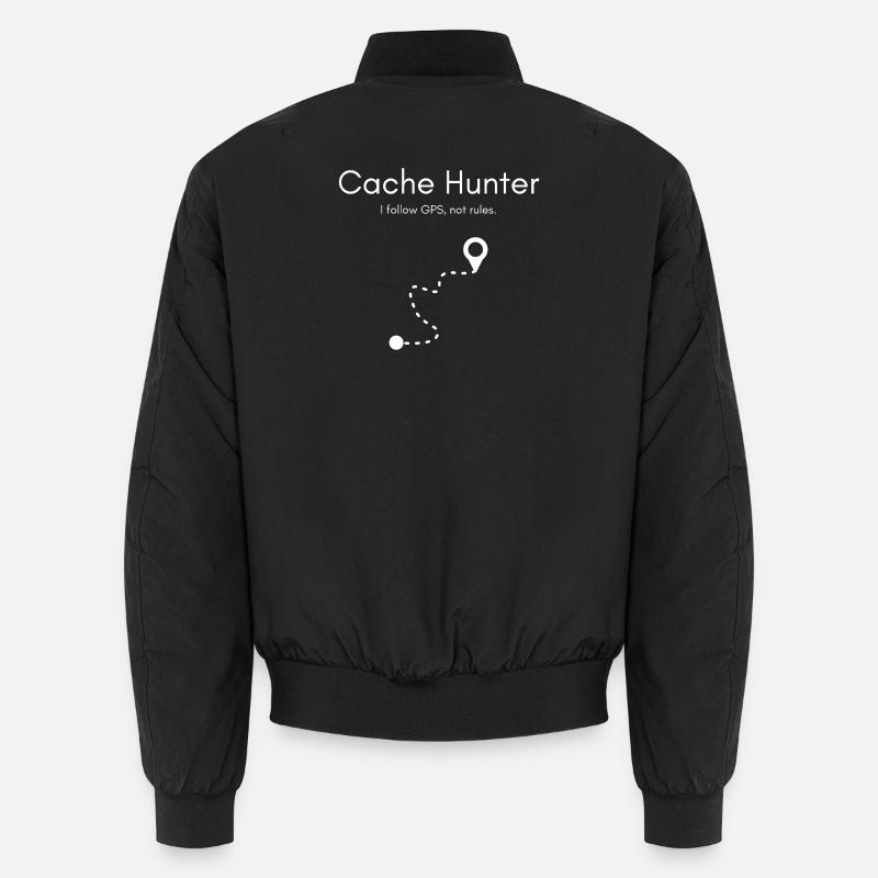 Cache Hunter Shirt – GPS Abenteuer Outdoor Unisex Bomberjacke
