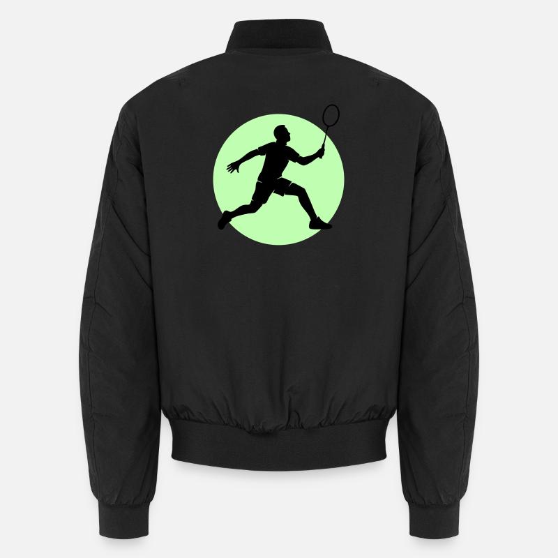 Badminton Spieler Vorhand Unisex Bomberjacke
