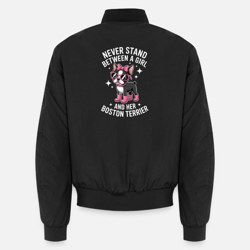 Boston Terrier Sayings Funny Terrier Gift Unisex Bomber Jacket