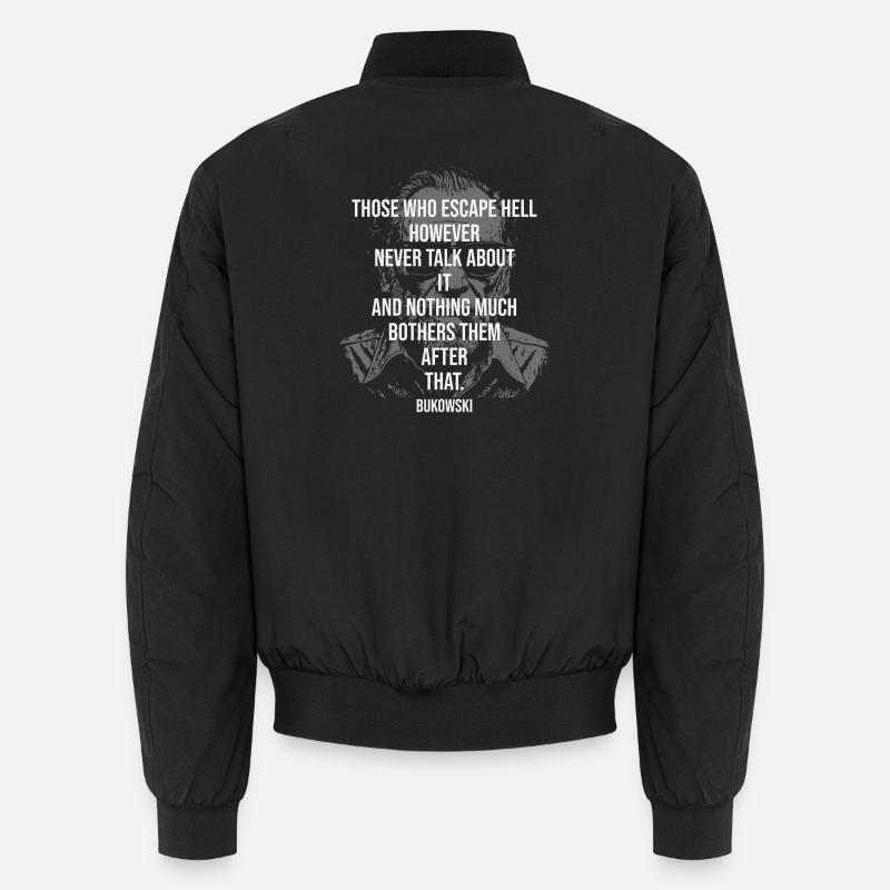 T-shirt Portrait Bukowski Gritty Bomber unisexe