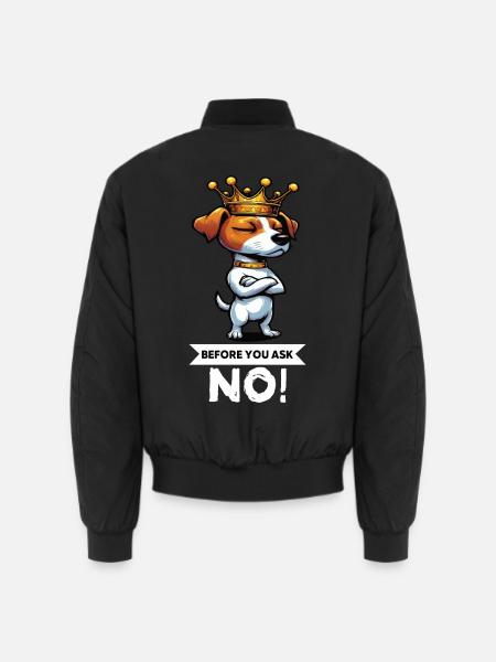 Before You Ask Jack Russel terrier Jack russel dog - Unisex Bomberjacke - Schwarz