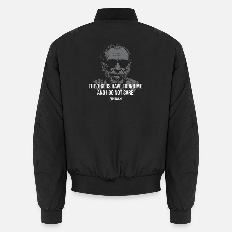 Portrait du poète de Bukowski avec citation audacieuse Bomber unisexe