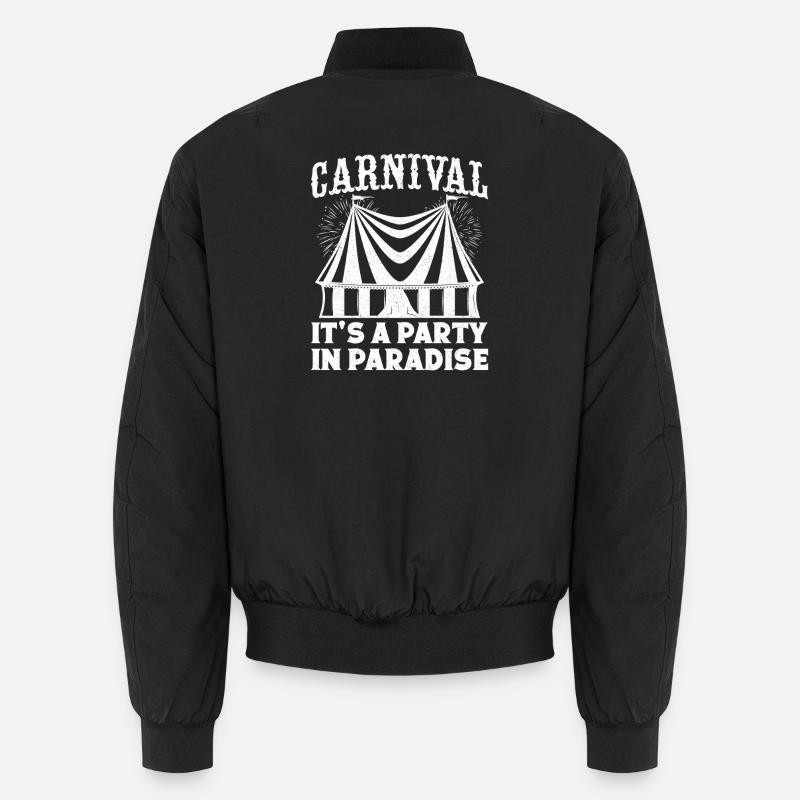 Fête de carnaval graphique du cirque dans le paradis Cadeaux Bomber unisexe