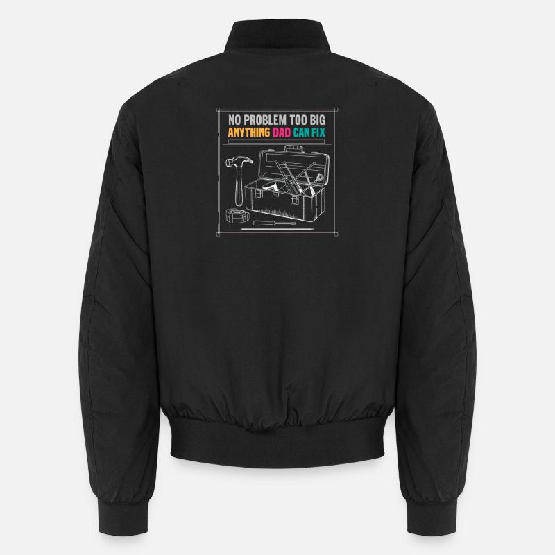 Dad Fix It Toolbox Grafik  Unisex Bomberjacke