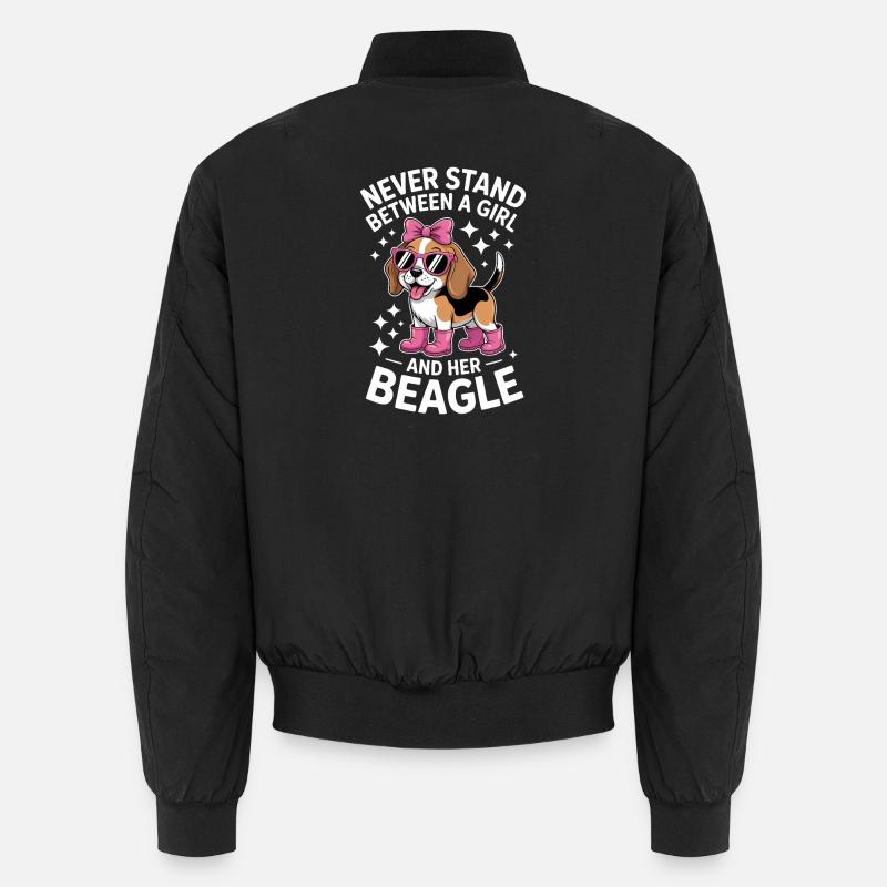 Beagle Sprüche Lustige Beagle Geschenk Unisex Bomberjacke