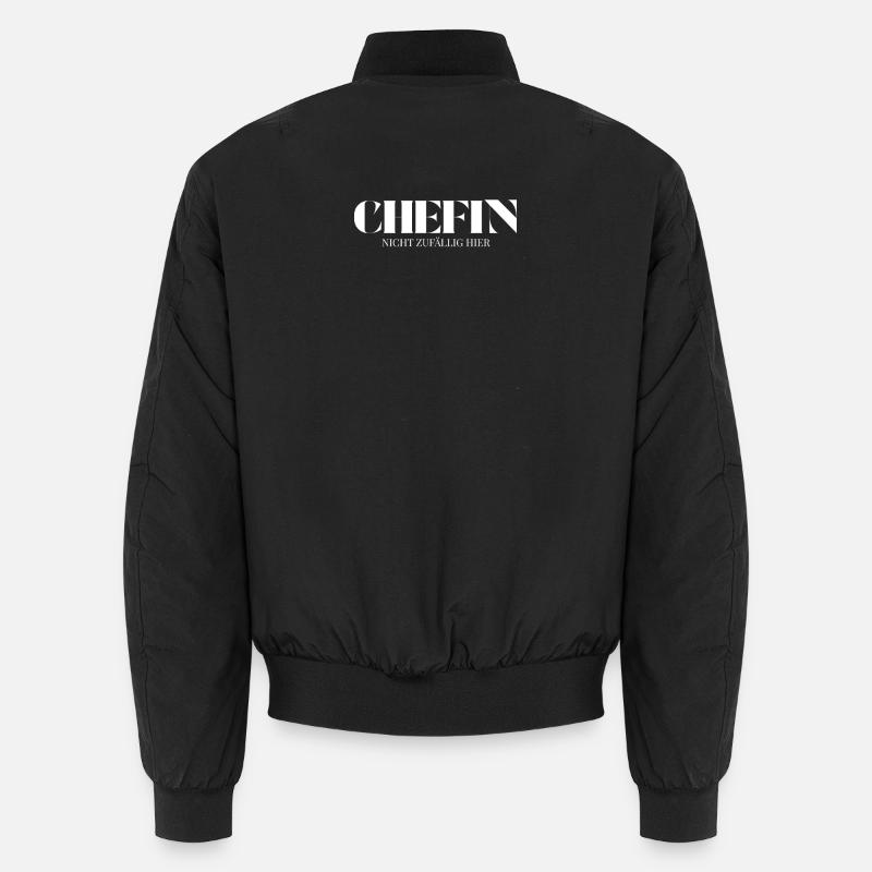 Chefin Spruch Nicht zufällig hier Unisex Bomber Jacket
