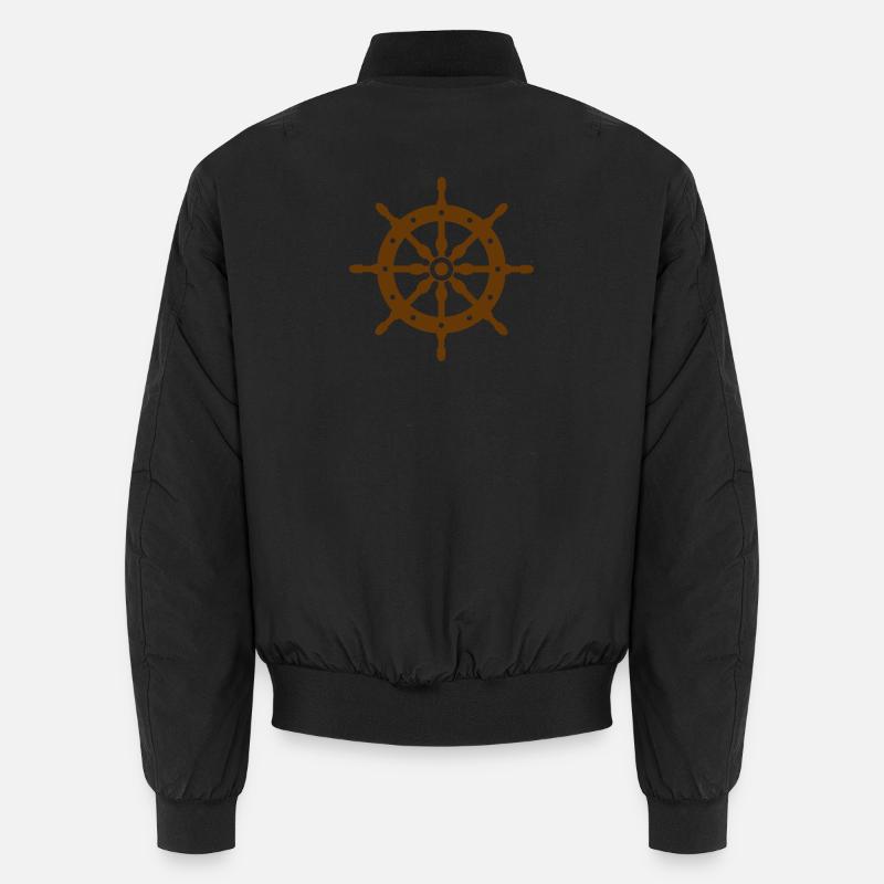 Ship wheel Unisex Bomber Jacket