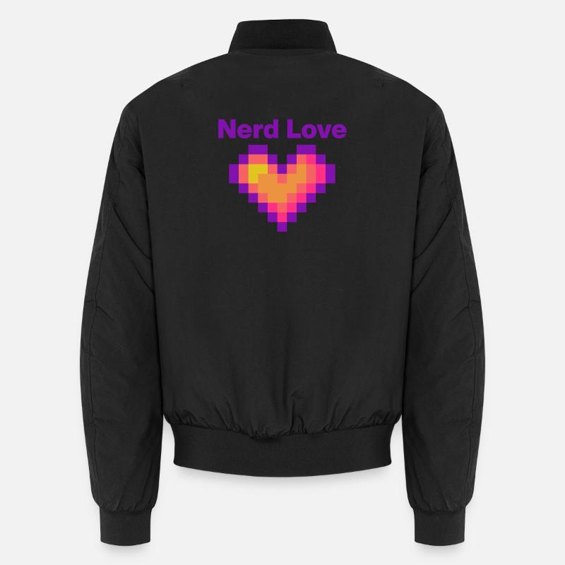 Amour de nerd – Cœur de pixels, Gamer Lovee Language Bomber unisexe