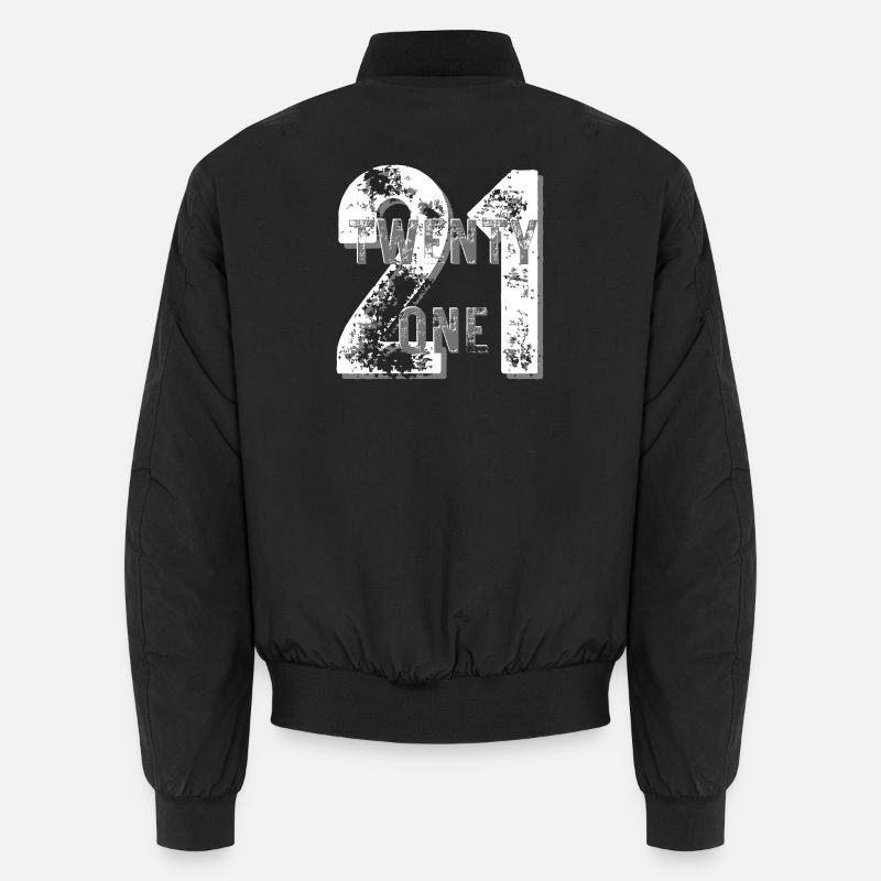 Vintage-Stil 21. Geburtstagsdesign Unisex Bomberjacke