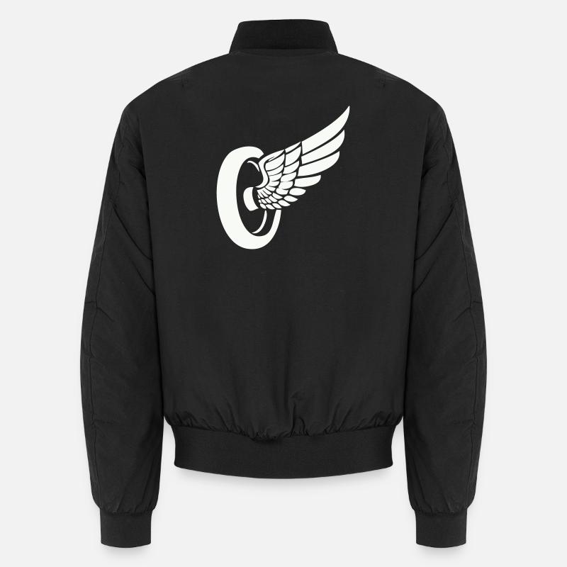 Reifen Flügel - Unisex Bomberjacke - Schwarz
