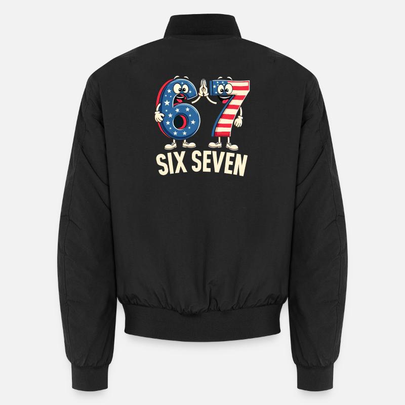 US Flag 67 Memes Six Seven Bomber unisexe