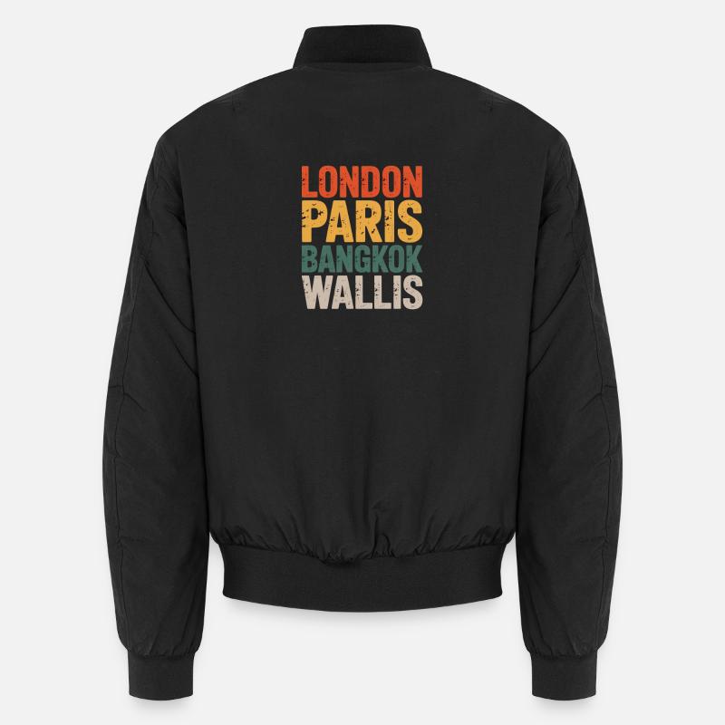 Wallis - Unisex Bomberjacke - Schwarz