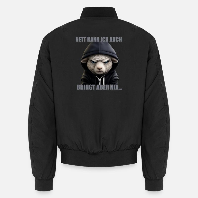 I can be nice too – it doesn't do anything Unisex Bomber Jacket