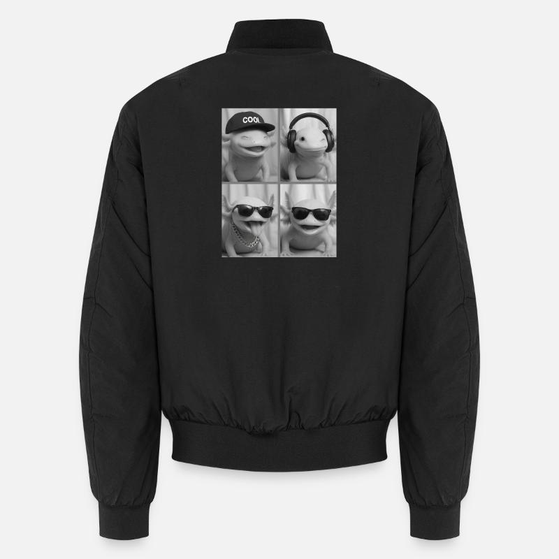 Axolotl - Unisex Bomber Jacket - black