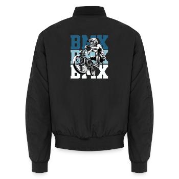 Culture de la rue du BMX Bike - Bomber unisexe - noir - Dos - AI Model Male 185 light (185cm)