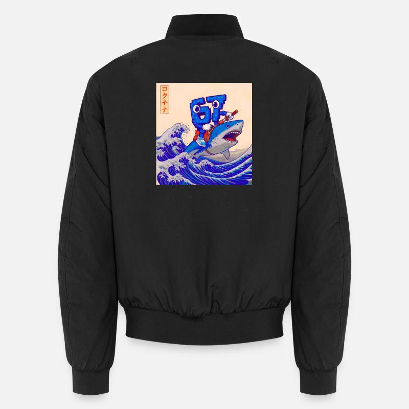 67 Six Seven 67 Brainrot - Unisex Bomberjacke - Schwarz