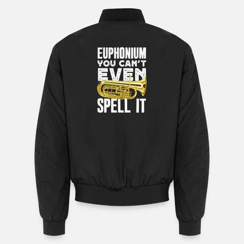 Vintage Euphonium Spieler Unisex Bomberjacke