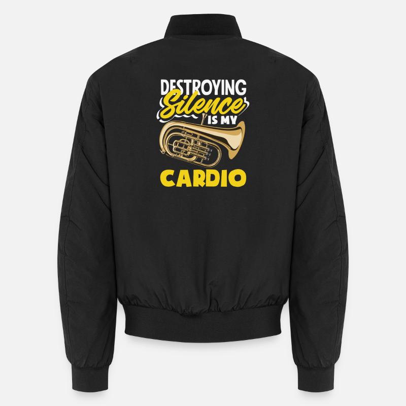 Vintage Euphonium Player Unisex Bomber Jacket
