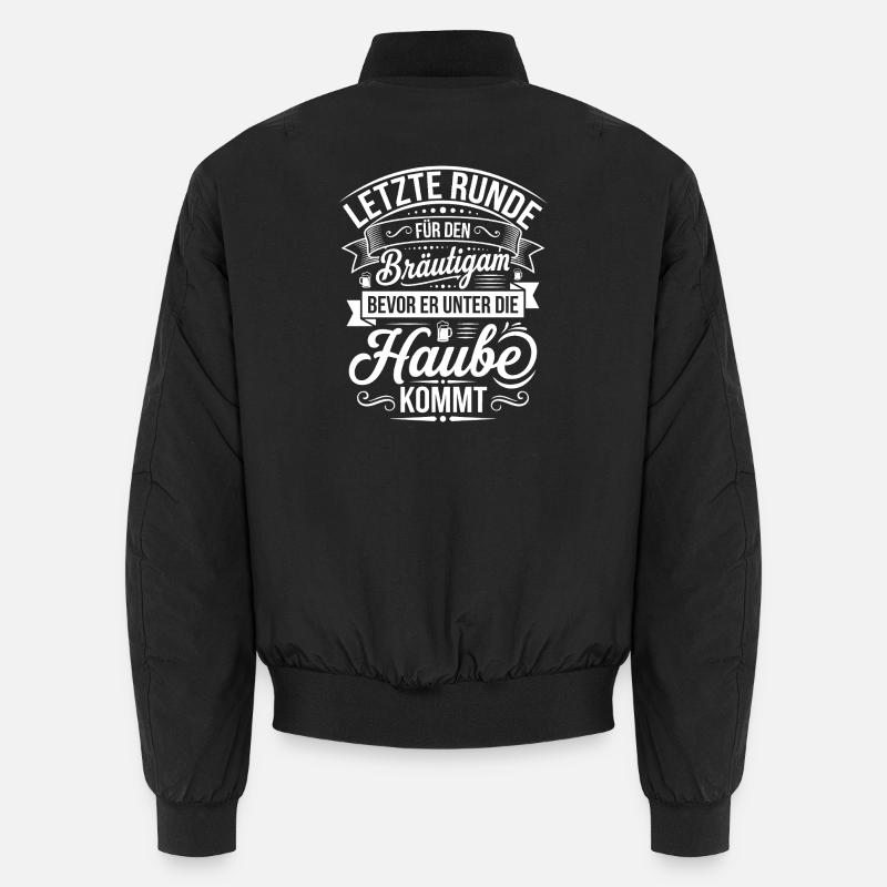 Letzte Runde vor der Hochzeit Unisex Bomberjacke