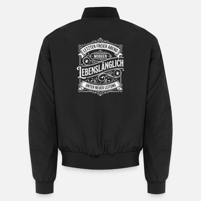 Letzter Freier Abend Lebenslang - Unisex Bomberjacke - Schwarz
