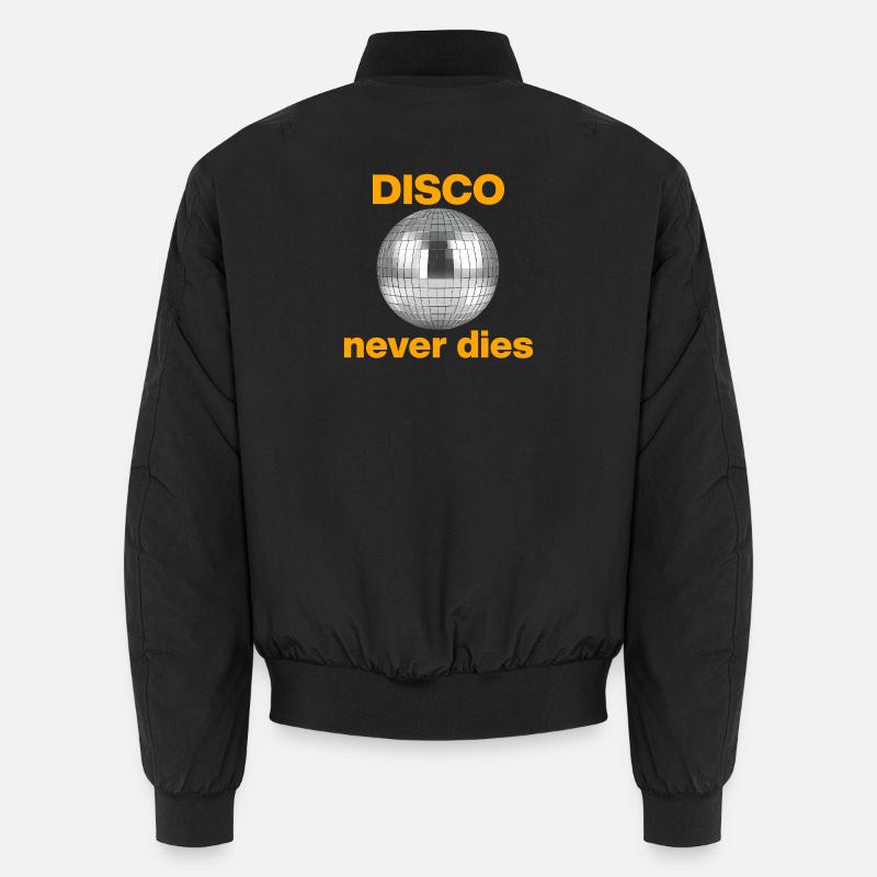 Disco never dies: Glitzer-Power! Discokugel - Unisex Bomberjacke - Schwarz