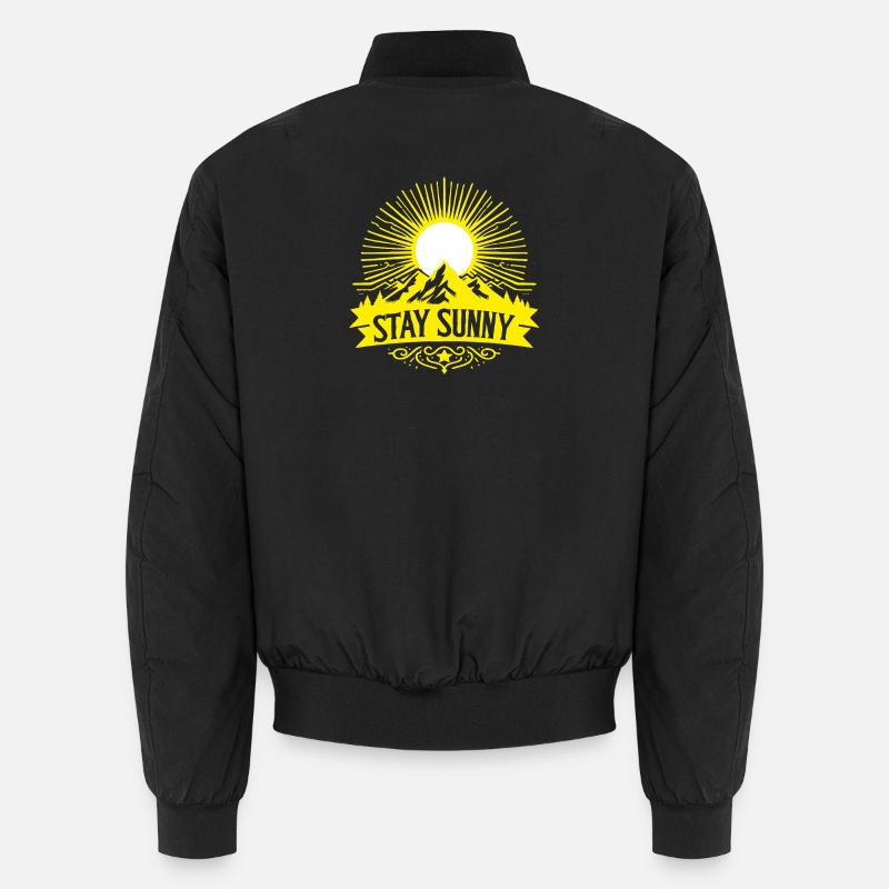 Reste ensoleillé - Soleil blanc Bomber unisexe