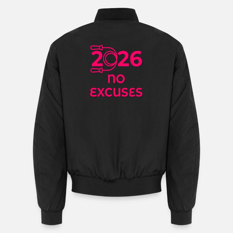 Seilspringen 2026 - Unisex Bomberjacke - Schwarz
