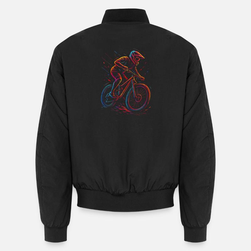 Mountain Bike MTB Downhill Freeride Unisex Bomber Jacket