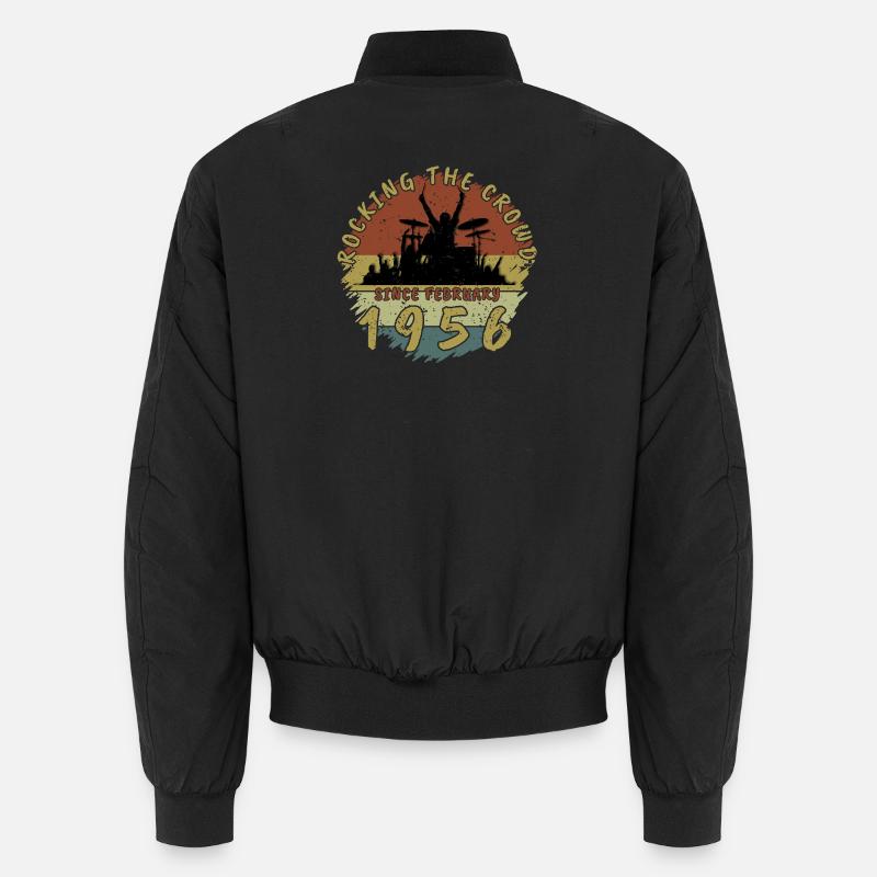70. Geburtstag Rocking the crowd DRM 02/1956 Unisex Bomberjacke