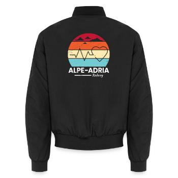 Vélo Alpe-Adria - Bomber unisexe - noir - Dos - AI Model Male 185 light (185cm)