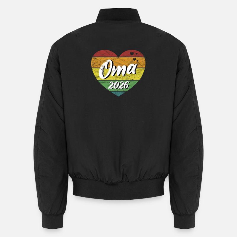 Oma 2026 Großmutter werdende Oma retro vintage Unisex Bomberjacke