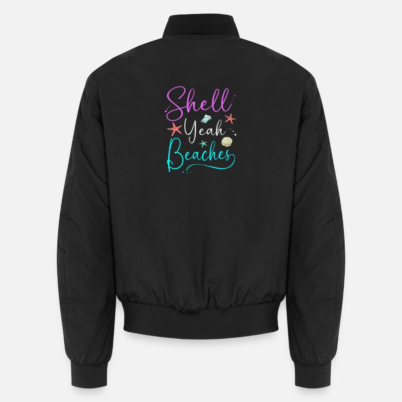 Shell collector shell - Unisex Bomber Jacket - black