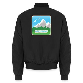 Krottenkopf - Unisex Bomberjacke - Schwarz - Hinten - AI Model Male 185 light (185cm)