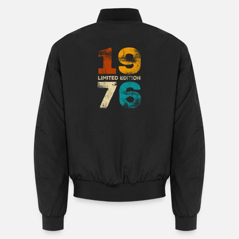 Limited Edition 1976 Retro Geburtstag Geschenk Unisex Bomberjacke