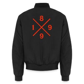1899 Fußball Fan Frankfurt Hoodie, Shirt, Tasch - Unisex Bomberjacke - Schwarz - Hinten - AI Model Male 185 light (185cm)