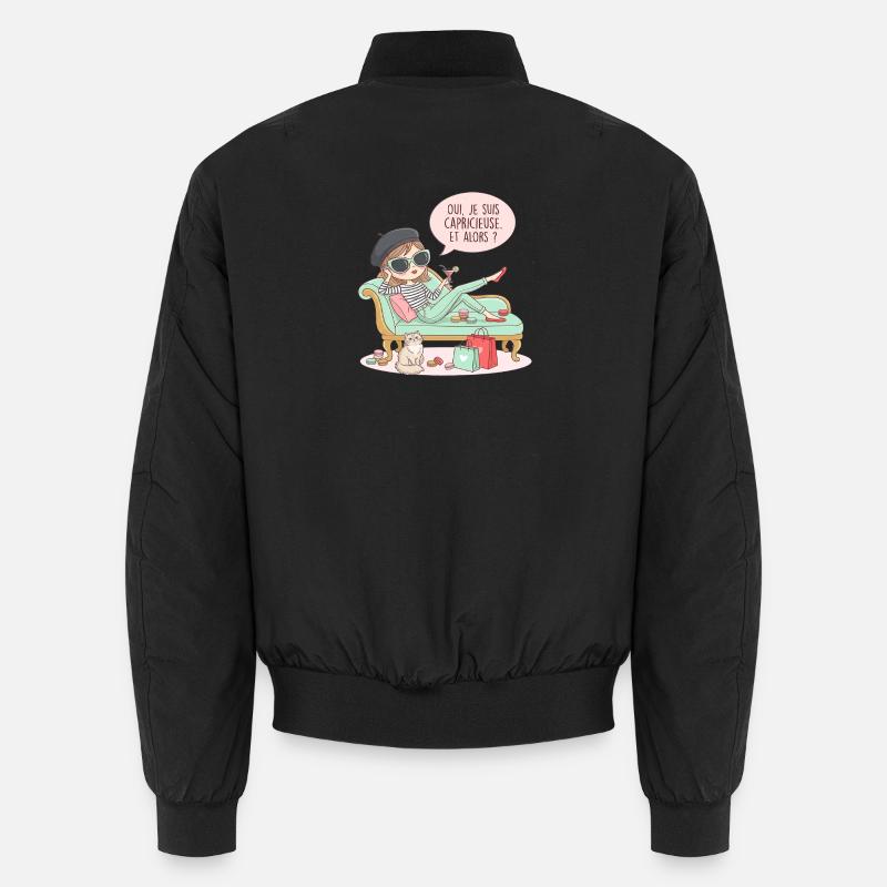 I'm capricious and so Unisex Bomber Jacket