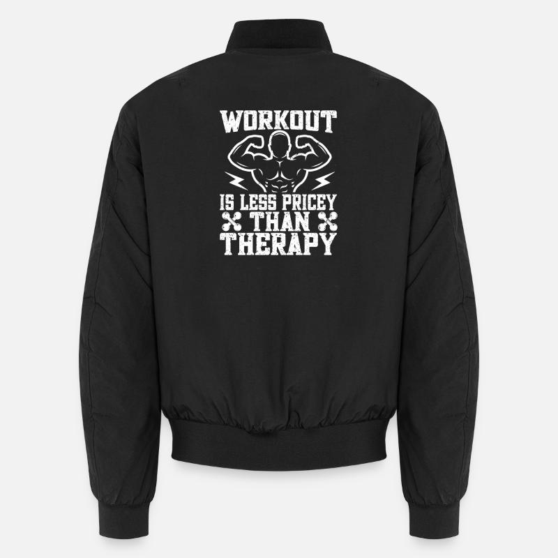 Powerlifting Bodybuilder Less Pricey Than Therapy Unisex Bomberjacke