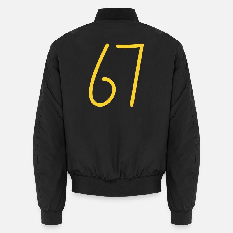67 - Unisex Bomber Jacket - black