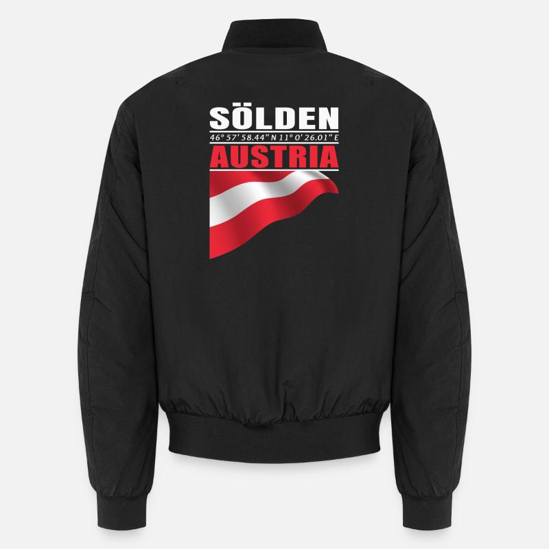 Sölden - Unisex Bomberjacke - Schwarz
