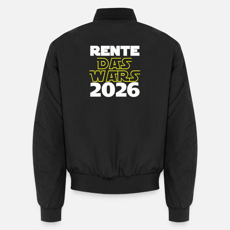 Rente 2026 das wars - Unisex Bomberjacke - Schwarz