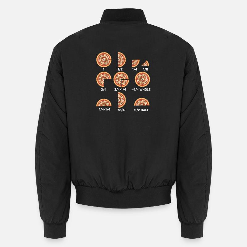 Math Equations Pizza Slice Funny Food  Unisex Bomber Jacket