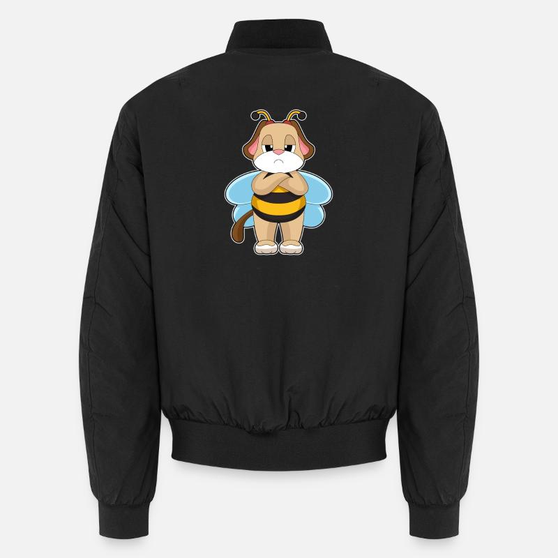 Hund Biene Unisex Bomberjacke