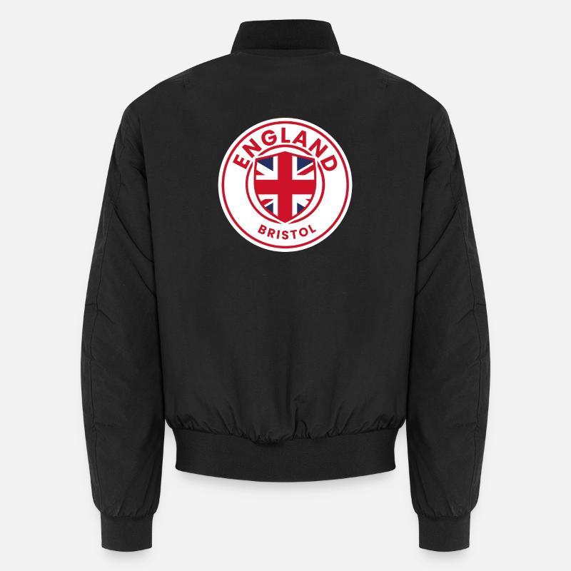 England Bristol emblem - Unisex Bomber Jacket - black