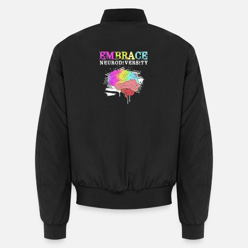 Autism, Autistic, ADHD, Asperger's, Neurodiversity Unisex Bomber Jacket