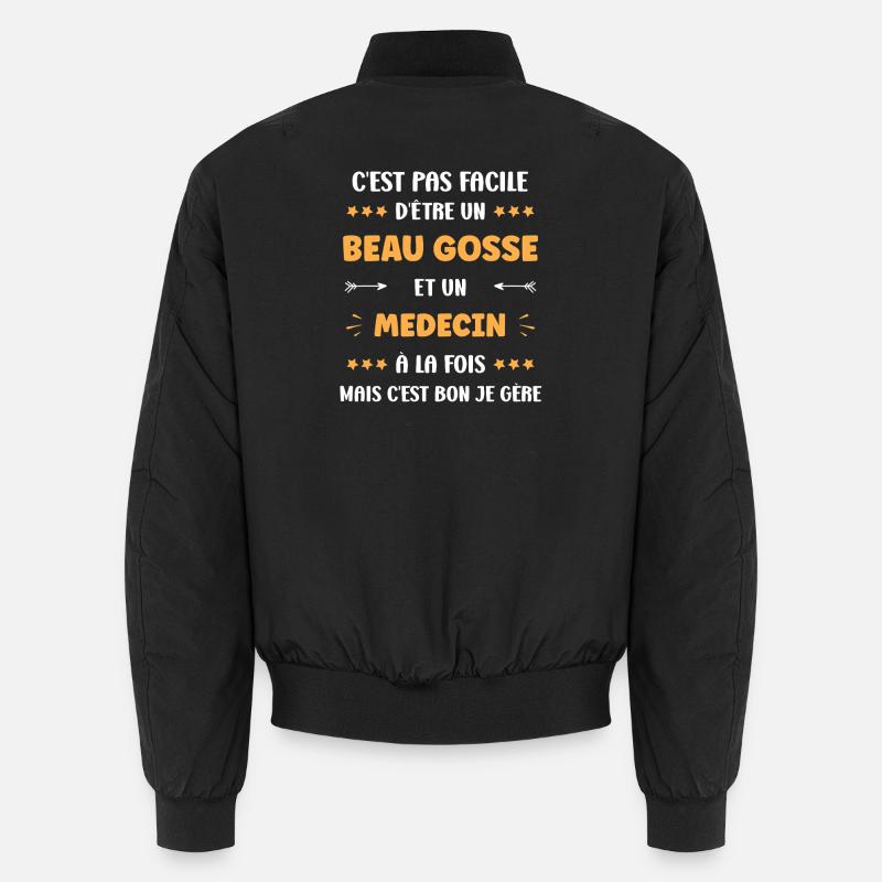 Medecin - Bomber unisexe - noir