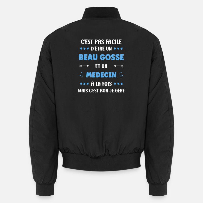 Medecin - Bomber unisexe - noir