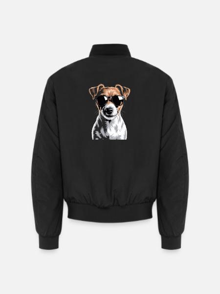 Jack Russell Terrier - Unisex Bomber Jacket - black