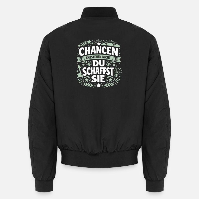 Opportunities don't arise, you create them - success Unisex Bomber Jacket