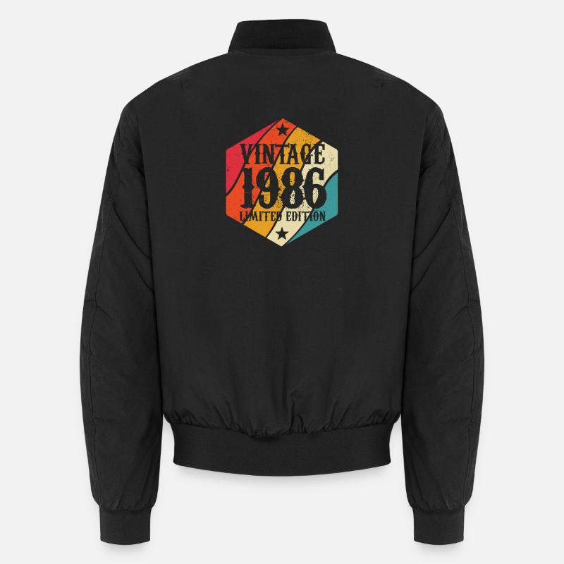 Édition limitée cadeau d’anniversaire 1986 - Bomber unisexe - noir