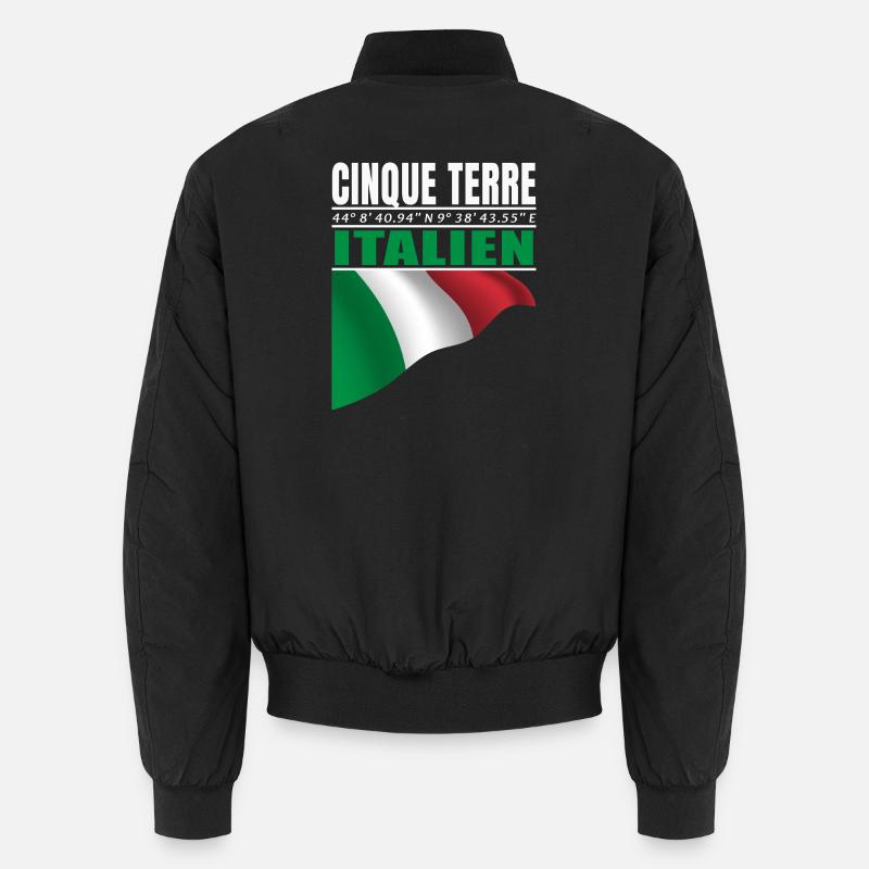 Cinque Terre - Unisex Bomberjacke - Schwarz